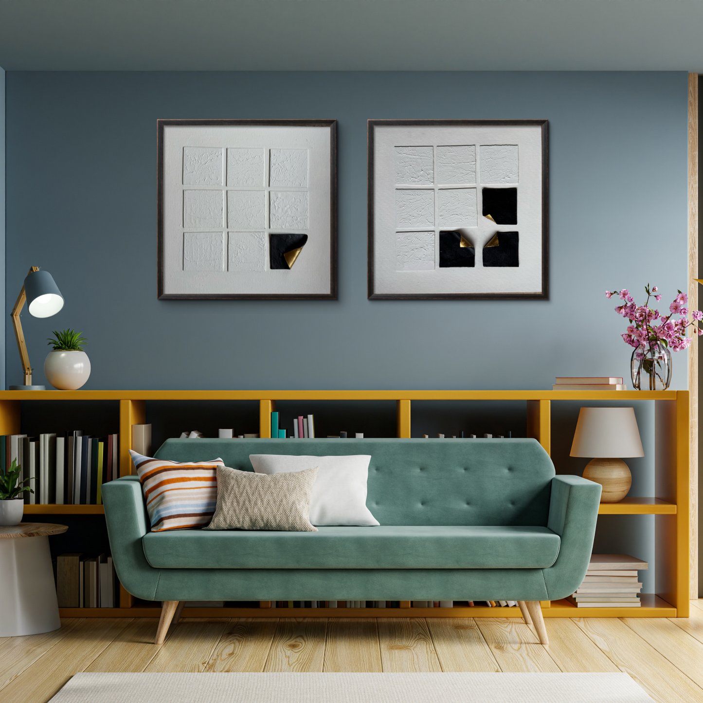 A contemporary modern artwork perfect for minimalist home decor.