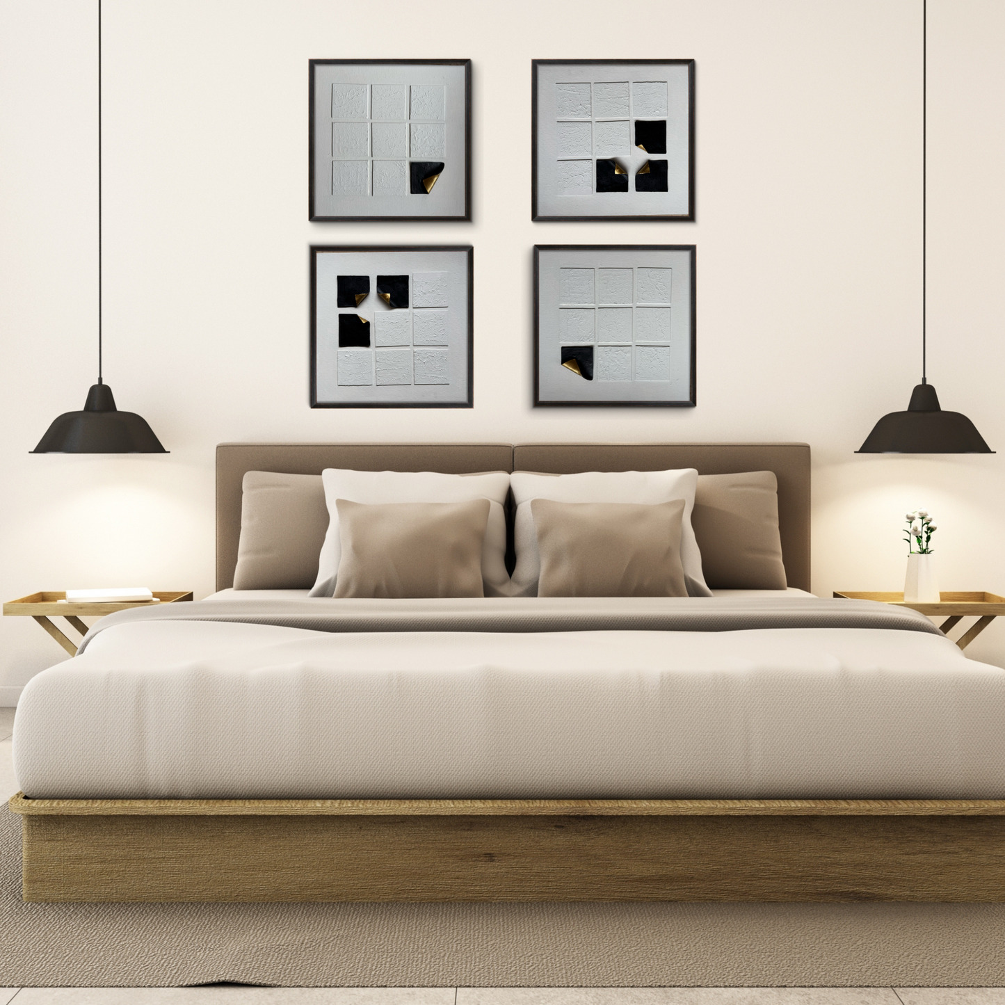 A contemporary modern artwork perfect for minimalist home decor.