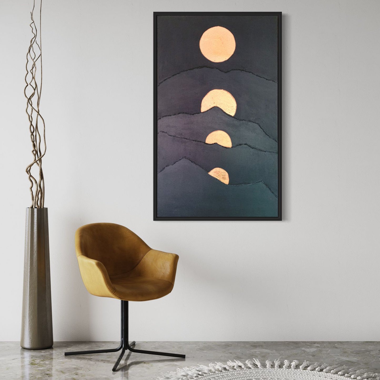 Contemporary modern artwork perfect for minimalist home & Office decor.