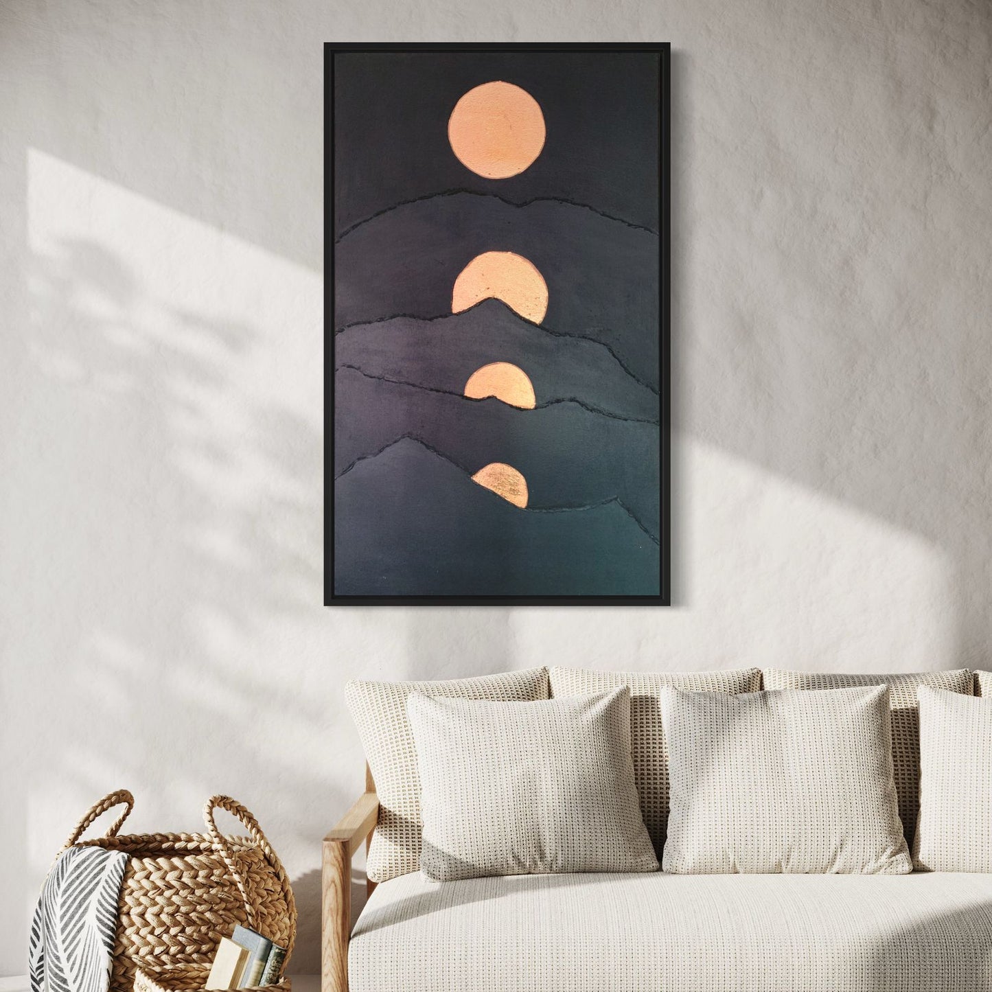 Contemporary modern artwork perfect for minimalist home & Office decor.