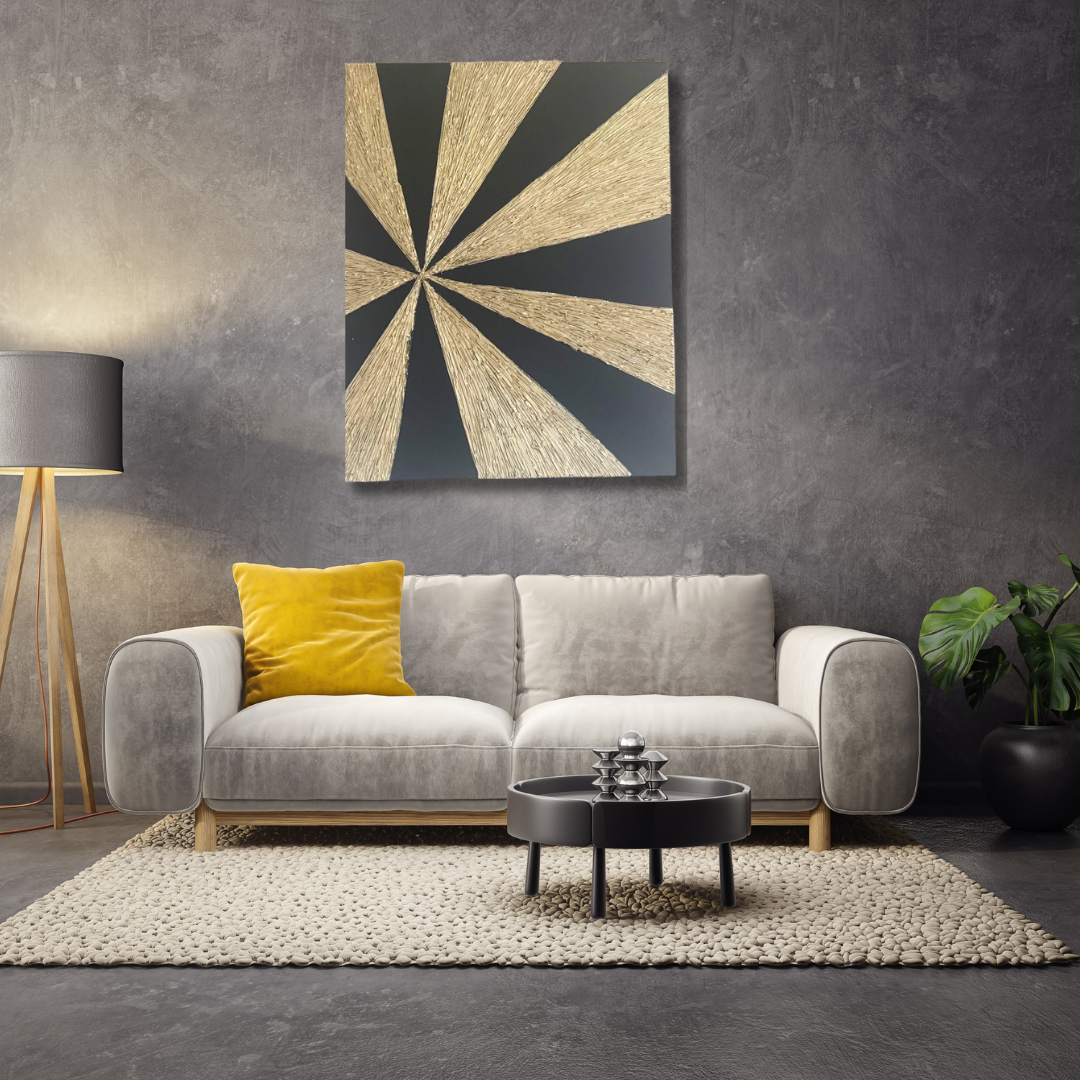 Contemporary artwork perfect for minimalist home decor.