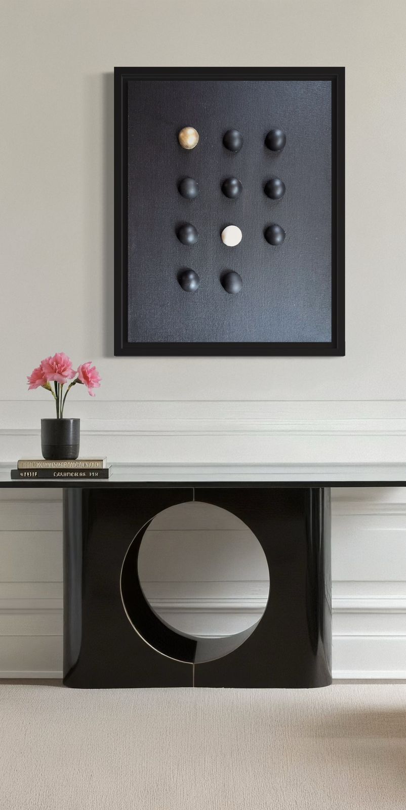  A contemporary artwork  perfect for minimalist home decor.