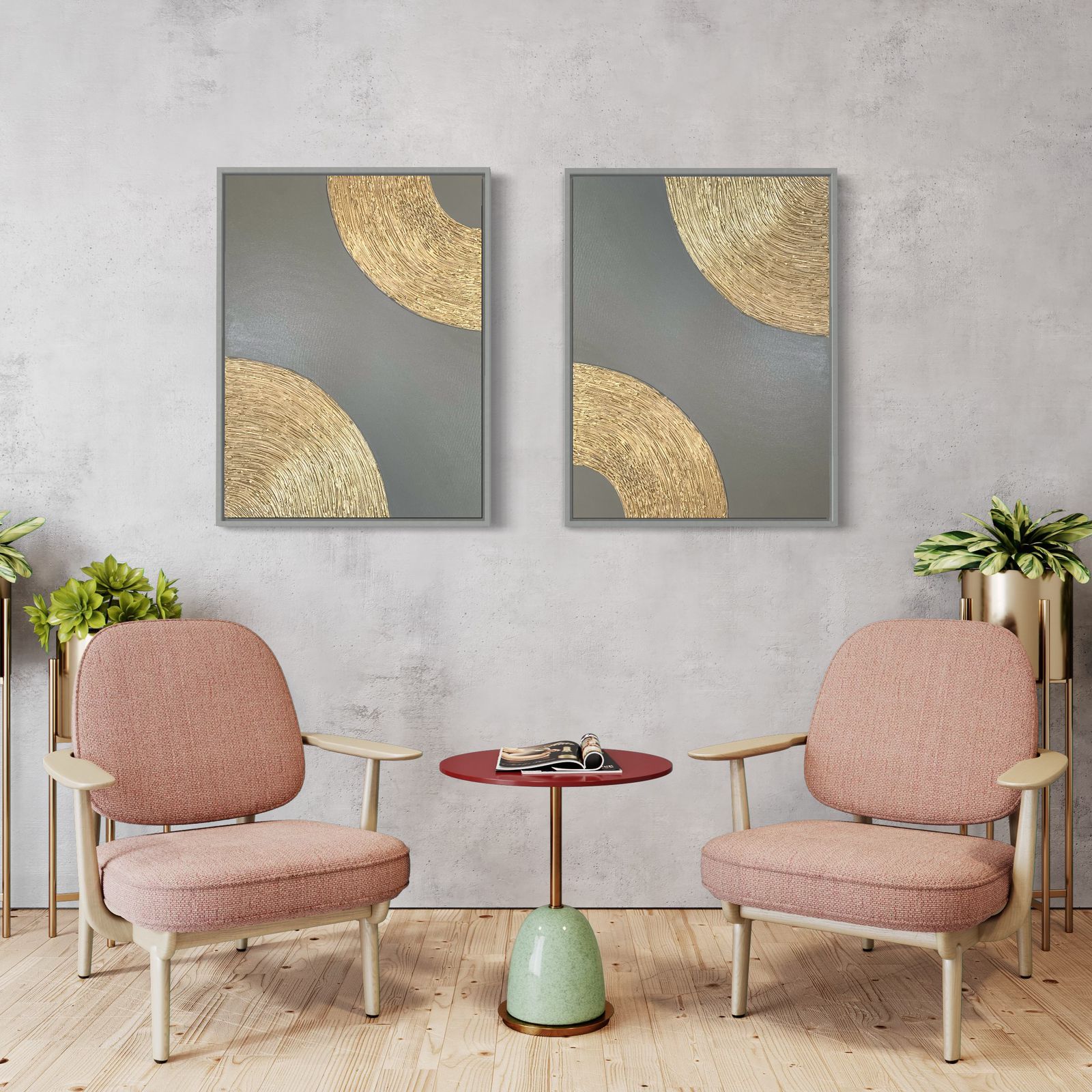  Contemporary modern artwork  perfect for minimalist home & Office decor.