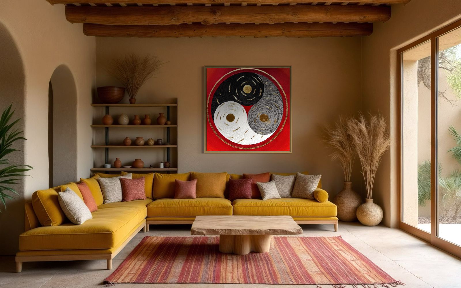 Perfect for modern interiors, this spiritual piece enhances home and office decor with its meaningful design.