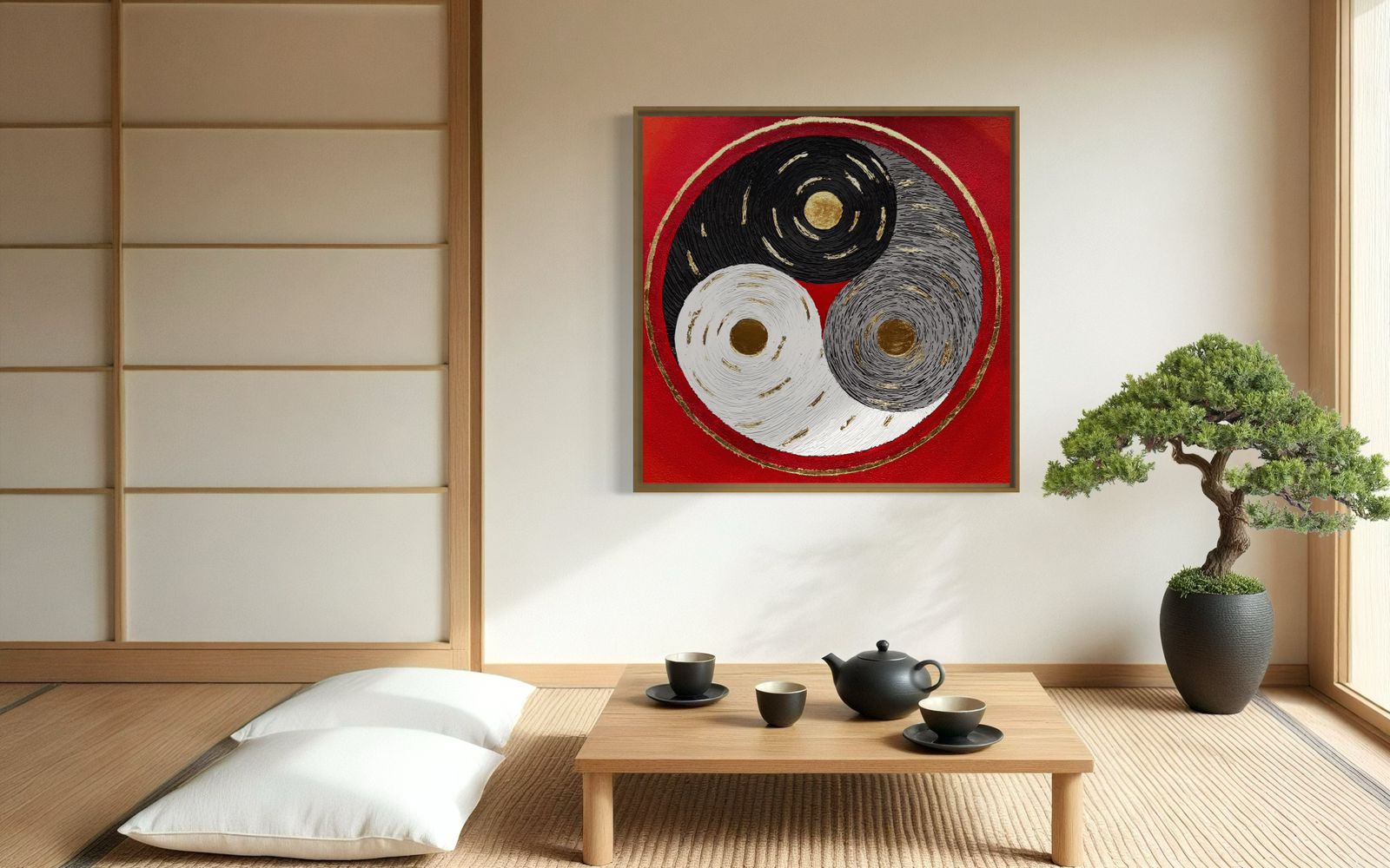 Perfect for modern interiors, this spiritual piece enhances home and office decor with its meaningful design.